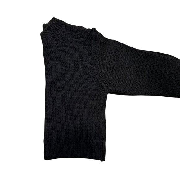 Topshop Chunky Black Knit Sweater - Picture 3 of 5
